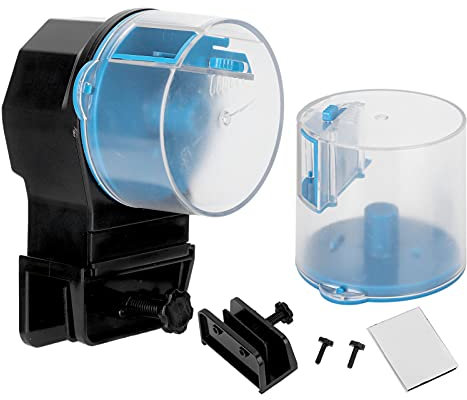 Automatischer Fischfutterautomat, Timer Fischfutterautomat, Fischfutterspender für Aquarium oder Aquarium(Blau)