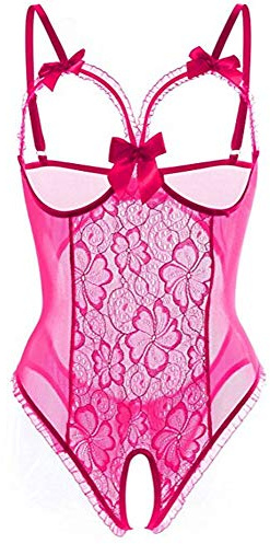 Générique Lingerie - Pute Tenue SM Body Transparent Femme Body Noir Femme Manche Longue Combinaison String Ouvert À L Entrejambe Harnais Sexy Érotique
