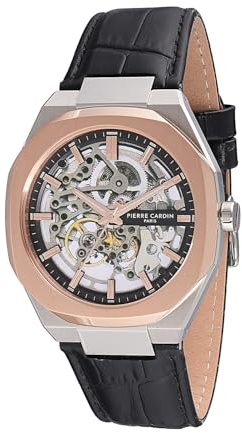 Pierre Cardin Élysée Automatique Twotone Moonless Night Uhren für Herren - CF.1002.LB.2, Schwarz, Schwarz