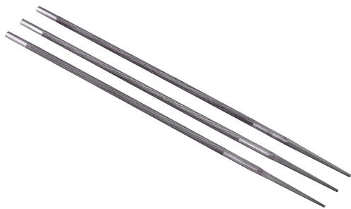 Set di 3 Pezzi in Acciaio con Cuscinetti Tondi, Affilatrice per Lime a Catena, Lima per a Catena Lime 4,8 Mm per Affilare Affilatrice per Lime a Catena per Motosega (4 mm)