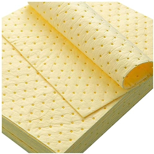 YZRXD Aceite Alfombrillas Absorbentes Hoja Absorbente para Productos Químicos Ácidos/Alcalis Agresivos 50x40cm Absorbente Químico Almohadillas(Size:10-Sheet,Color:2mm)