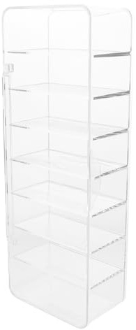 Gatuida Caja De Exhibición Transparente para Modelos De Autos: Organizador De Almacenamiento De Autos De Juguete A Escala 1:64 con 8 Rejillas - Vitrina para Coleccionables - Estante De