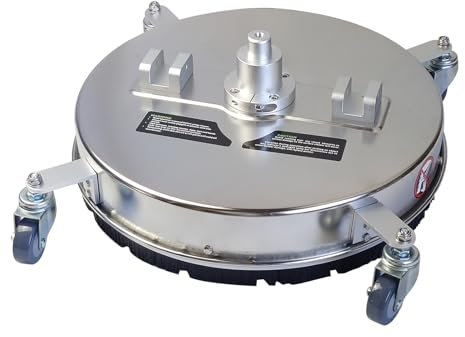 Limpiador de alta presión de 4500 psi, para superficies, giratorio, de acero inoxidable, accesorio de lavado de terrazas, limpiador de hormigón, limpiaceras, superficies, limpieza de suelos