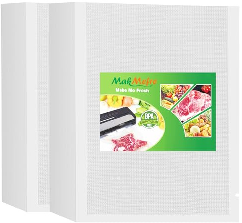 MakMeFre 200 Unité 20x30cm Sac Pour Machine Sous Vide,Sac Sous Congelation Vide Alimentaire sans BPA