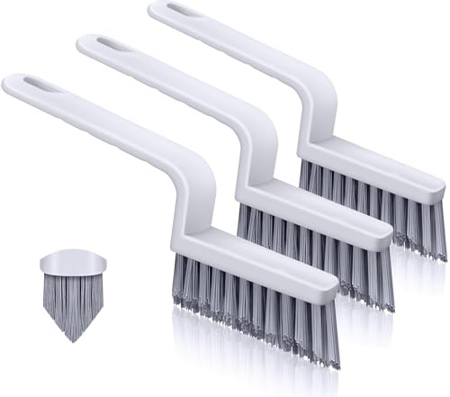 Lumkew Grout Brush Cleaning, Stiff Bristles Grout Cleaner for Tile Floors