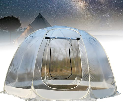 Tente dôme de jardin, abri igloo pour 3 à 6 personnes, haut de gamme pour camping, fête dans le jardin, observation des étoiles, tonnelle pop-up de 3 m