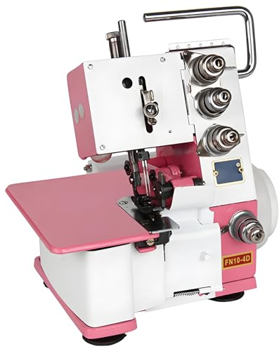 4-Thread Overlock Sewing Machine, 1200SPM Professional Serger Sewing Machine with Adjustable Stitch, LED Light, Foot Controller, 100W Overlock Machines for Cotton Silk Denim