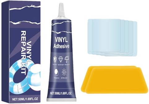 Air Mattress Repair Kit - Professional Patches with Scraper, Heavy Duty Patches for Inflatable Products | Ideal for Pool Mats, Air Mattresses & Ba Purlin