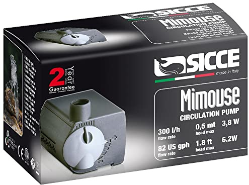 Sicce Mimouse Mini Pompa Da Ricircolo Per Acquario Acquari 300 liter/h