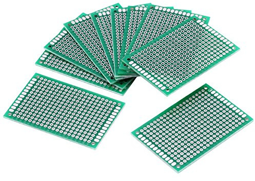 10pz Basetta Scheda Prototipo Forata Doppia Lato Faccia PCB Circuito Stampato Prototype 4 x 6cm