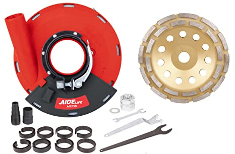 Aidelife cuffia di aspirazione universale per smerigliatrice angolare 180mm con mola a tazza diamantata 180 mm