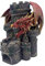 Torre dei dadi del drago rosso - Torre rotante in resina dipinta a mano da 26 cm - Perfetto per DnD, RPG e RPG da tavolo - Incredibile regalo GM