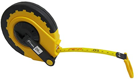 66Feet Fiberglass Measuring Tape, Dual-Sided Measuring Reel with Feet and Meters, for Sports, Landscaping, Building, Masonry， Carpentry, Contractor Engineer's Measuring Tape 20M