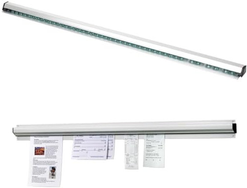 QAVODB Bonhalter Gastronomie 80cm, Catering Bonschiene Notizleiste Klemmleiste, Wandmontage Aluminiumlegierung Bonleiste Gastronomie Bonhalter Zettelhalter