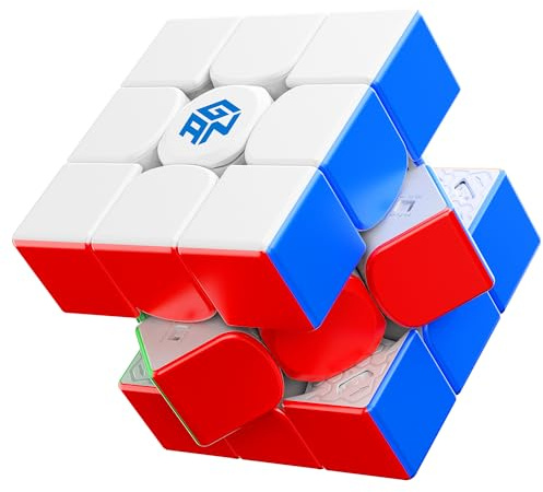 GAN 14 Maglev Speed Cube Magnetico 3x3 Stickerless 56mm Magneti Cubo Magico Puzzle Giocattolo, 2023 Top di Gamma (GAN14 Maglev Pro（Frost）)