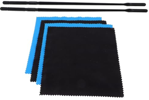 ibasenice Pulitore per Flauto di Bacchette per Pulizia dei Flauti Panni per Pulizia Inclusi Bacchette in Plastica Design Leggero Facile da Usare e Trasportare e Altri Strumenti Musicali