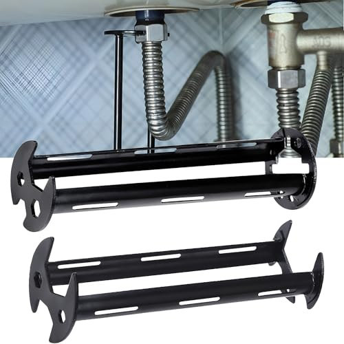 MZSX 2pcs Clé pour lavabo et robinet d'évier, clé multifonctionnelle robuste pour robinet, clé pour vidange d'évier, pour la plupart des vis et filetages des robinets de salle de bain et de cuisine