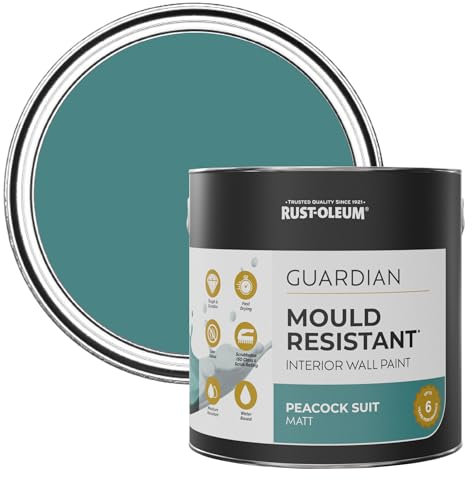 Rust-Oleum Green Guardian Mould Resistant Wall Paint - Peacock Suit 2.5L