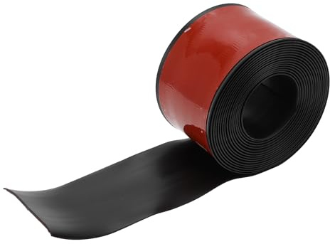 HOPESPANNER Universal 13Ftx2.76In Car Side Skirts Protector | Adjustable Side Edge Guards, PVC, 1 Pcs, Black, Universal Side Skirts Protector