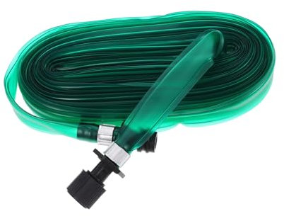 CIYODO Tuyau D’arrosage Plat Poreux 7,5 m Pour Jardin Extérieur Trous Uniformes, Pvc Vert, Irrigation Et Distribution Régulière D'eau Pour Potager Et Espaces Verts