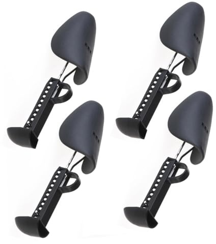 VALICLUD 2pares Ajustable Para Zapatos Ensanchador De Zapatos De Plástico Negro Para Hombre Longitud Regulable Para Mantener La Forma y Prolongar
