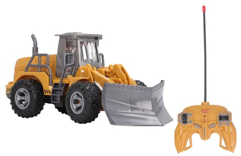 Ghzste Chargeur Frontal télécommandé, Chasse-Neige électrique, Voiture D'ingénierie, Jouet, Bulldozer télécommandé, Voiture de Construction à Chargeur Frontal pour Adulte