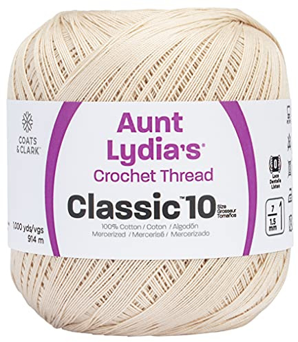 Aunt Lydia Value Crochet Cotton, Natural