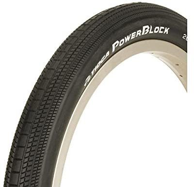 Tioga PowerBlock Wire Bead Tire, Black/Black, 24x1.75-Inch