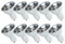 NCC-Licht 10 x LED Leuchtmittel Reflektor 6W GU10 460lm 830 warmweiß 3000K Spot 10°