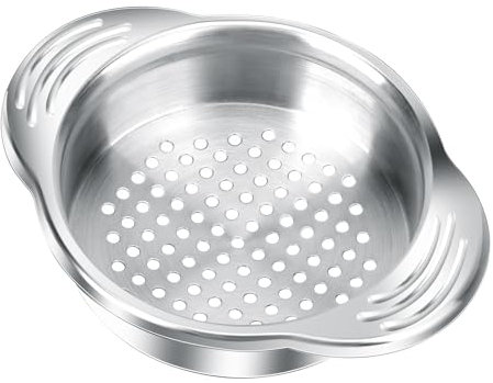 Thinp Stainless Steel Tuna Can Strainer - Fish Drainer for Canned Beans and Vegetables - Silver