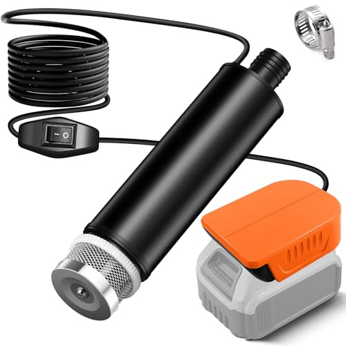 DEWDYS Cordless Water & Oil Sump Pump for DeWalt 20V Battery, 120W 30L/Min Utility Transfer Pump with 13FT Cord, for Garden, Hot Tub, Pool, Pond, Aquarium & Rain Barrel