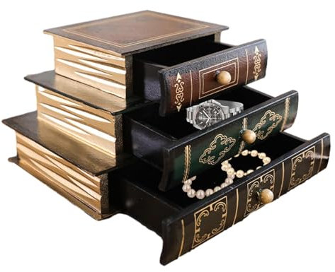 Boîte de rangement de bureau, boîte à bijoux en bois,Organisateurs de fournitures de papeterie en bois - Bacs de rangement pour clés de comptoir à 3 couches, support de papeterie de bureau pour collie