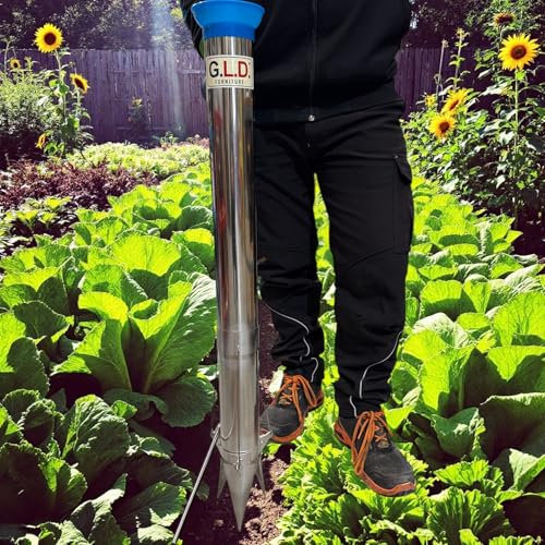 G.L.D. Forniture Trasplantador rápido 3 bocas para plantar plántulas bulbos semillas plantas jardín huerto sembrador tres bocas sembradora plantador original