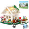 Ulikey Juego de Construcción Casa Flores con Luz LED, Casa Bloques de Construccion, Casas de Flores Bonsái, Regalo Navidad para Niñas y Niños AB 6+ Años (Blanco, 632PCS)