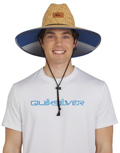 Quiksilver Wide Brim Outdoor Sun Protection Lifeguard Straw - Sombrero para el Sol Hombre
