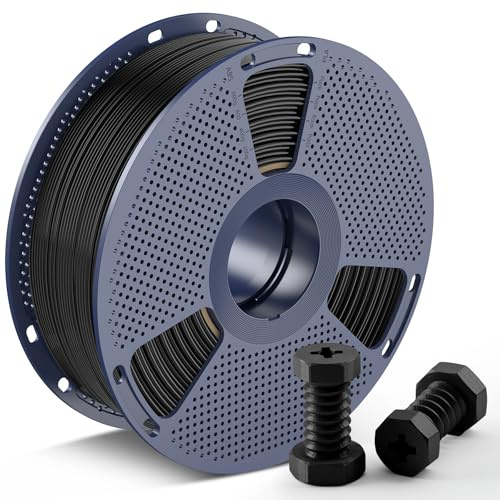 SUNLU Höghastighets ABS-filament, 350 mm/s HS-ABS 3D-skrivarfilament 1,75 ± 0,03 mm, värmebeständighet, utmärkt seghet, snabb utskrift, 1 kg spole. (svart) | 350 mm/s höghastighets ABS-spole, hög värmebeständighet och utmärkt seghet, svart 1 000 g