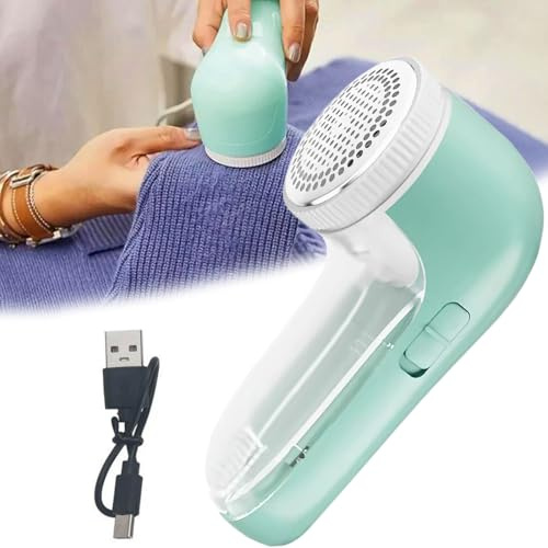 FiTspi Rasoir électrique anti-peluches, chargement USB, double protection pour vos vêtements, élimine rapidement et efficacement les peluches, les peluches et les bouloches