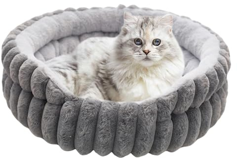 lit pour animaux rond - coussin beignet doux | Lieu de couchage confortable, couchette pour chiens, chats, petits animaux, pour le repos hivernal, confort des , sommeil, détente, confort, fourn
