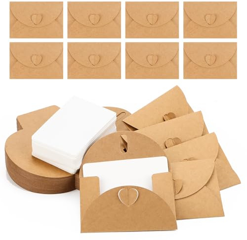 Yooyan 70 pezzi Mini foglie con 70 pezzi carte bianche, piccola foglia con chiusura a cuore, piccole foglie Mini con carta per biglietto di ringraziamento , biglietti regalo, Biglietti di compleanno