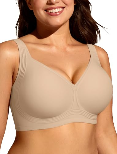 Adisputent Seamless Jelly Bras for Women Wireless Supportive | Plus Size, Full Coverage, Support & Lift, Push Up, Non Wired, Comfort, Padded Bralettes, Everyday, T Shirt, Smoothing Back
