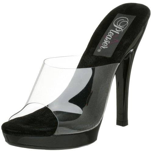 Pleaser Lip101/C/M Scarpe Peep-Toe Donna, Multicolore (Clr/Blk),36 EU