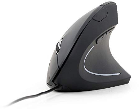 RATON ERGONOMICO GEMBIRD NEGRO 6 BOTONES