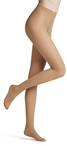 FALKE dam Strumpbyxor Vitalize 40 DEN W Ti halvt genomskinlig med kompression 1 styck, Hudfärg Cocoon 4059, S-M