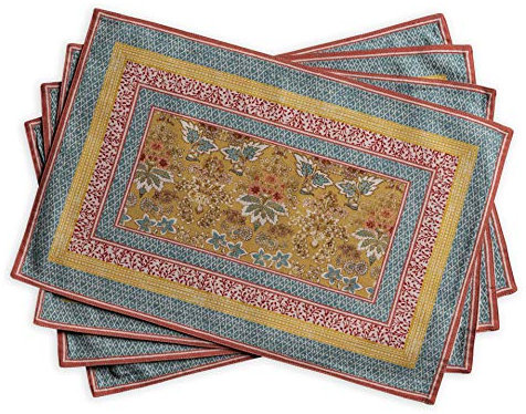 Maison d'Hermine Tischsets aus 100% Baumwolle, 4er-Set, Ostern dekorative Tischsets für Esszimmer, Zuhause, Hochzeit, Buffet, Marquise – Frühling, Sommer (33 cm x 48 cm)