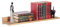 RICOO Wandregal 69 x 8 x 19 Braun Eiche Gold, Spanplatte aus Holz, Hängereral WM055-EG, Regal Wand, Bücherregal Bilderregal Fotoregal Küchenregal Hängend Wandboard Regalbrett Schweberegal