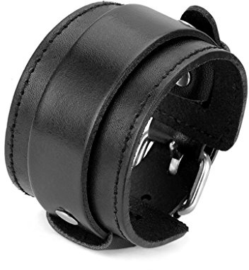 Bjesinmo Punk Leather Bracelet for Men Leather Wristband Handmade Wide Cuff Bangle Braided Jewelry Adjustable - Gifts