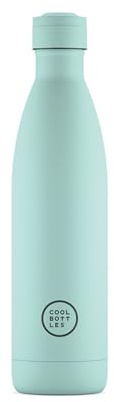 Cool Bottles - Botella de Agua de Acero Inoxidable - 750 ml - Pastel Sky - 30,5 x 7 cm - Botella Térmica Hermética - Bebidas frías 36 horas y calientes 18 horas - Triple-Cool Technology - Sin BPA