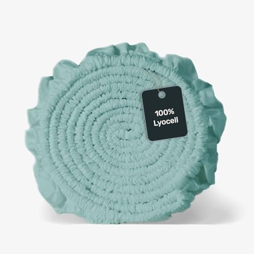 twenty:three Lyocell Spannbettlaken 140x200 Mint Green - 100% Tencel - Gewonnen aus Eukalyptus - Hochwertig - Nachhaltig - Atmungsaktiv - Luxus - Hypoallergen
