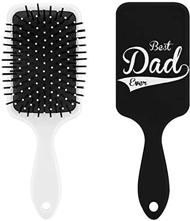 Best Dad Ever - Spazzola per capelli con cuscinetto d'aria, per donne e uomini, idea regalo
