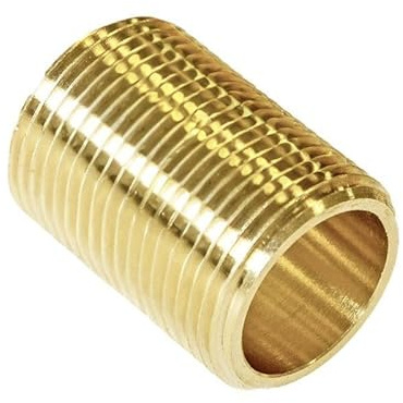 Lot de 2 en laiton de 27 mm (connus sous le nom de raccord fileté/raccord de mamelon/raccord de mamelon fileté/raccord de tuyau également disponible en 1/2, 3/4 et 1 BSP)